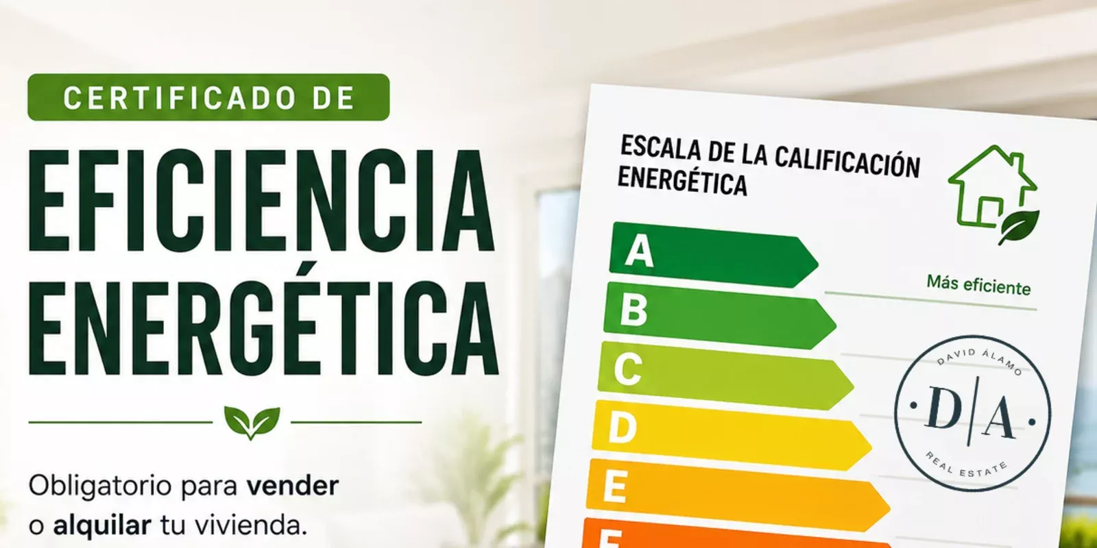 Certificado de eficiencia energética para alquilar una propiedad
